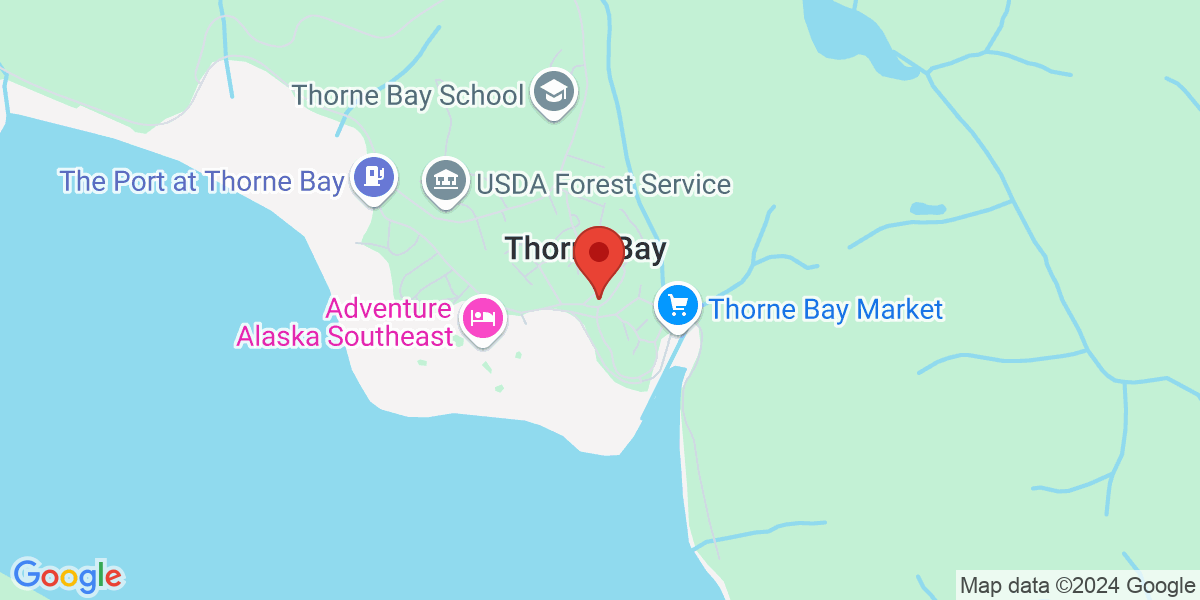 Map of Thorne Bay Library